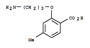 (9ci)-2-(3-氨基丙氧基)-4-甲基-苯甲酸結(jié)構(gòu)式_774500-62-8結(jié)構(gòu)式