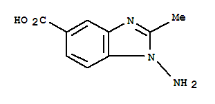 1H-benzimidazole-5-carboxylicacid,1-amino-2-methyl-(9ci) Structure,775250-03-8Structure