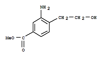 (9ci)-3-氨基-4-(2-羥基乙基)-苯甲酸甲酯結(jié)構(gòu)式_775266-91-6結(jié)構(gòu)式