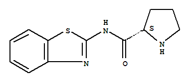 2-Pyrrolidinecarboxamide,n-2-benzothiazolyl-,(2s)-(9ci)Structure,775562-81-7Structure 2-Pyrrolidinecarboxamide,n-2-benzothiazolyl-,(2s)-(9ci) Structure,775562-81-7Structure