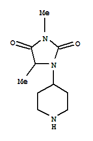 (9ci)-3,5-二甲基-1-(4-哌啶基)-2,4-咪唑啉二酮結構式_778526-21-9結構式