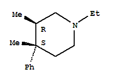 Piperidine, 1-ethyl-3,4-dimethyl-4-phenyl-, trans-(9ci)Structure,779272-48-9Structure Piperidine, 1-ethyl-3,4-dimethyl-4-phenyl-, trans-(9ci) Structure,779272-48-9Structure