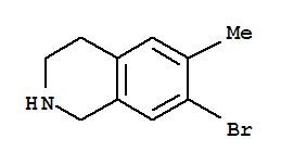 Isoquinoline, 7-bromo-1,2,3,4-tetrahydro-6-methyl-(9ci)Structure,780738-23-0Structure Isoquinoline, 7-bromo-1,2,3,4-tetrahydro-6-methyl-(9ci) Structure,780738-23-0Structure