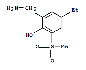 Phenol, 2-(aminomethyl)-4-ethyl-6-(methylsulfonyl)-(9ci)Structure,781570-06-7Structure Phenol, 2-(aminomethyl)-4-ethyl-6-(methylsulfonyl)-(9ci) Structure,781570-06-7Structure