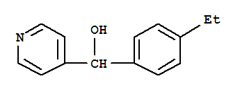 4-Pyridinemethanol,alpha-(4-ethylphenyl)-(9ci)Structure,782504-43-2Structure 4-Pyridinemethanol,alpha-(4-ethylphenyl)-(9ci) Structure,782504-43-2Structure
