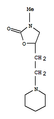 (9ci)-3-甲基-5-[2-(1-哌啶基)乙基]-2-噁唑烷酮結構式_784080-17-7結構式