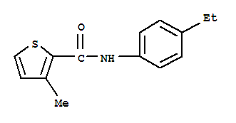 2-Thiophenecarboxamide,n-(4-ethylphenyl)-3-methyl-(9ci)Structure,784195-61-5Structure 2-Thiophenecarboxamide,n-(4-ethylphenyl)-3-methyl-(9ci) Structure,784195-61-5Structure