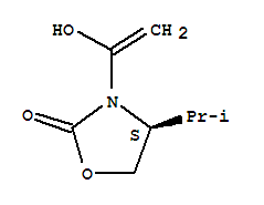 (s)-(9ci)-3-(1-羥基乙烯)-4-(1-甲基乙基)-2-噁唑烷酮結構式_785021-63-8結構式