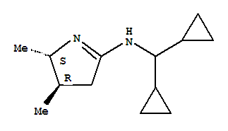 (2r,3s)-rel-(9ci)-n-(二環(huán)丙基甲基)-3,4-二氫-2,3-二甲基-,2H-吡咯-5-胺結(jié)構(gòu)式_785038-80-4結(jié)構(gòu)式