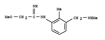 (9ci)-2-甲氧基-n-[2-甲基-3-[(甲基氨基)甲基]苯基]-鹽酸乙脒結(jié)構(gòu)式_785758-57-8結(jié)構(gòu)式