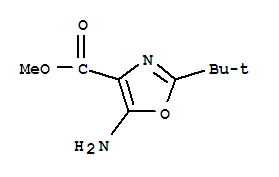 (9ci)-5-氨基-2-(1,1-二甲基乙基)-4-噁唑羧酸甲酯結(jié)構(gòu)式_785805-35-8結(jié)構(gòu)式