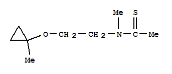 (9ci)-n-甲基-n-[2-[(1-甲基環(huán)丙基)氧基]乙基]-乙烷硫代酰胺結(jié)構(gòu)式_786686-63-3結(jié)構(gòu)式