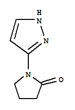 2-Pyrrolidinone,1-(1h-pyrazol-3-yl)-(9ci)Structure,786700-16-1Structure 2-Pyrrolidinone,1-(1h-pyrazol-3-yl)-(9ci) Structure,786700-16-1Structure