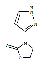 2-Oxazolidinone,3-(1h-pyrazol-3-yl)-(9ci)Structure,786700-22-9Structure 2-Oxazolidinone,3-(1h-pyrazol-3-yl)-(9ci) Structure,786700-22-9Structure
