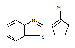 (9ci)-2-(2-甲基-1-環(huán)戊烯-1-基)-苯并噻唑結(jié)構(gòu)式_78840-26-3結(jié)構(gòu)式