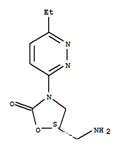 (s)-(9ci)-5-(氨基甲基)-3-(6-乙基-3-吡嗪)-2-噁唑烷酮結(jié)構(gòu)式_790185-93-2結(jié)構(gòu)式