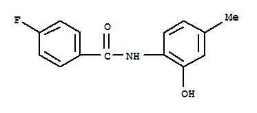 (9ci)-4-氟-n-(2-羥基-4-甲基苯基)-苯甲酰胺結(jié)構(gòu)式_790243-12-8結(jié)構(gòu)式