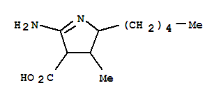 2H-pyrrole-4-carboxylicacid,5-amino-3,4-dihydro-3-methyl-2-pentyl-(9ci) Structure,790638-56-1Structure