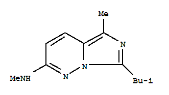 (9ci)-n,5-二甲基-7-(2-甲基丙基)-咪唑并[1,5-b]吡嗪-2-胺結構式_791534-02-6結構式