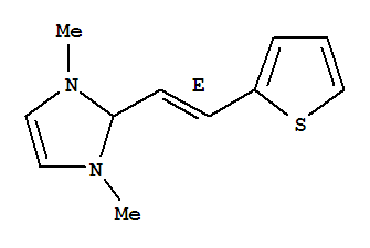 (9ci)-2,3-二氫-1,3-二甲基-2-[(1e)-2-(2-噻吩)乙烯]-1H-咪唑結(jié)構(gòu)式_791586-11-3結(jié)構(gòu)式