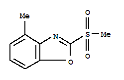 (9ci)-4-甲基-2-(甲基磺酰基)-苯并噁唑結構式_791594-86-0結構式