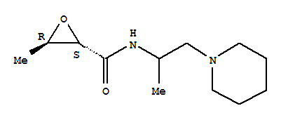 (2s,3r)-(9ci)-3-甲基-n-[1-甲基-2-(1-哌啶基)乙基]-環(huán)氧乙烷羧酰胺結(jié)構(gòu)式_791855-86-2結(jié)構(gòu)式