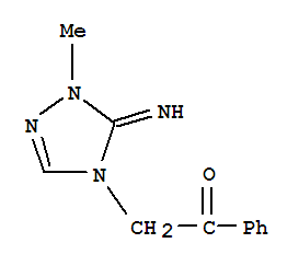 (9ci)-2-(1,5-二氫-5-亞氨基-1-甲基-4H-1,2,4-噻唑-4-基)-1-苯基-乙酮結(jié)構(gòu)式_792134-99-7結(jié)構(gòu)式