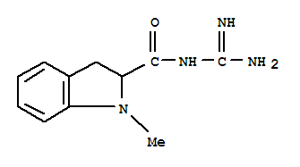 1H-indole-2-carboxamide,n-(aminoiminomethyl)-2,3-dihydro-1-methyl-(9ci)Structure,792163-54-3Structure 1H-indole-2-carboxamide,n-(aminoiminomethyl)-2,3-dihydro-1-methyl-(9ci) Structure,792163-54-3Structure
