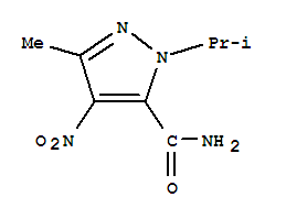 (9ci)-3-甲基-1-(1-甲基乙基)-4-硝基-1H-吡唑-5-羧酰胺結構式_792969-86-9結構式