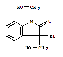 (9ci)-3-乙基-1,3-二氫-1,3-雙(羥基甲基)-2H-吲哚-2-酮結(jié)構(gòu)式_797051-84-4結(jié)構(gòu)式