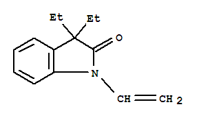 2H-indol-2-one,1-ethenyl-3,3-diethyl-1,3-dihydro-(9ci)Structure,797051-86-6Structure 2H-indol-2-one,1-ethenyl-3,3-diethyl-1,3-dihydro-(9ci) Structure,797051-86-6Structure