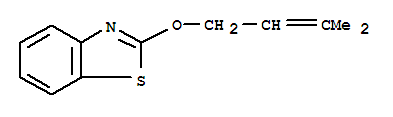 (9ci)-2-[(3-甲基-2-丁烯)氧基]-苯并噻唑結(jié)構(gòu)式_79714-85-5結(jié)構(gòu)式