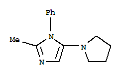1H-imidazole,2-methyl-1-phenyl-5-(1-pyrrolidinyl)-(9ci) Structure,799813-94-8Structure