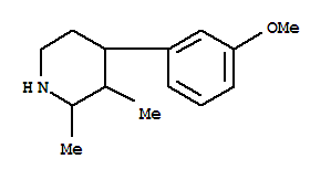 Piperidine, 4-(m-methoxyphenyl)-2,3-dimethyl-(8ci)Structure,801160-46-3Structure Piperidine, 4-(m-methoxyphenyl)-2,3-dimethyl-(8ci) Structure,801160-46-3Structure
