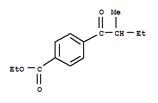 (9ci)-4-(2-甲基-1-氧代丁基)-苯甲酸乙酯結(jié)構(gòu)式_801303-26-4結(jié)構(gòu)式