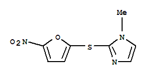 (8CI)-1-甲基-2-[(5-硝基-2-呋喃基)硫代]-咪唑結(jié)構(gòu)式_802329-14-2結(jié)構(gòu)式