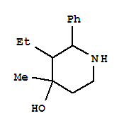 4-Piperidinol,3-ethyl-4-methyl-2-phenyl-(8ci)Structure,802576-51-8Structure 4-Piperidinol,3-ethyl-4-methyl-2-phenyl-(8ci) Structure,802576-51-8Structure