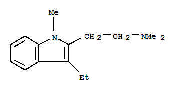 (8ci)-2-[2-(二甲基氨基)乙基]-3-乙基-1-甲基-吲哚結(jié)構(gòu)式_802861-68-3結(jié)構(gòu)式