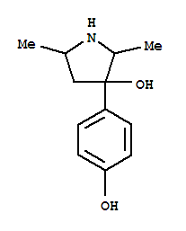 3-Pyrrolidinol,3-(4-hydroxyphenyl)-2,5-dimethyl-(9ci)Structure,804427-76-7Structure 3-Pyrrolidinol,3-(4-hydroxyphenyl)-2,5-dimethyl-(9ci) Structure,804427-76-7Structure
