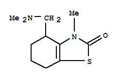 (9ci)-4-[(二甲基氨基)甲基]-4,5,6,7-四氫-3-甲基-2(3H)-苯并噻唑酮結構式_804434-75-1結構式