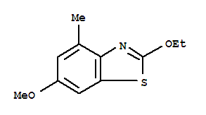 (9ci)-2-乙氧基-6-甲氧基-4-甲基-苯并噻唑結(jié)構(gòu)式_80689-27-6結(jié)構(gòu)式