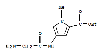 (9ci)-4-[(氨基乙?；?氨基]-1-甲基-1H-吡咯-2-羧酸乙酯結(jié)構(gòu)式_807267-05-6結(jié)構(gòu)式