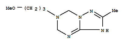(9ci)-1,5,6,7-四氫-6-(3-甲氧基丙基)-2-甲基-[1,2,4]噻唑并[1,5-a][1,3,5]三嗪結(jié)構(gòu)式_810630-23-0結(jié)構(gòu)式