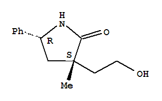 2-Pyrrolidinone,3-(2-hydroxyethyl)-3-methyl-5-phenyl-,(3r,5s)-rel-(9ci) Structure,811445-83-7Structure