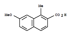 2-Naphthalenecarboxylicacid,7-methoxy-1-methyl-(9ci) Structure,812690-20-3Structure