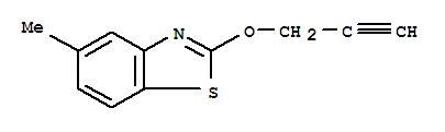 (9ci)-5-甲基-2-(2-丙炔氧基)-苯并噻唑結構式_81696-98-2結構式