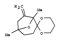 (9CI)-1,5-二甲基-7-亞甲基-螺[1,3-二噁烷-2,2-[8]噁雙環(huán)[3.2.1]辛烷]結(jié)構(gòu)式_817165-33-6結(jié)構(gòu)式