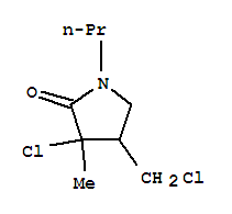 2-Pyrrolidinone,3-chloro-4-(chloromethyl)-3-methyl-1-propyl-(9ci)Structure,819800-25-4Structure 2-Pyrrolidinone,3-chloro-4-(chloromethyl)-3-methyl-1-propyl-(9ci) Structure,819800-25-4Structure