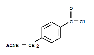 (9ci)-4-[(乙酰基氨基)甲基]-苯甲酰氯結(jié)構(gòu)式_82086-13-3結(jié)構(gòu)式