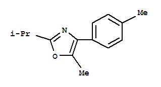 (9ci)-5-甲基-2-(1-甲基乙基)-4-(4-甲基苯基)-噁唑結(jié)構(gòu)式_827302-96-5結(jié)構(gòu)式